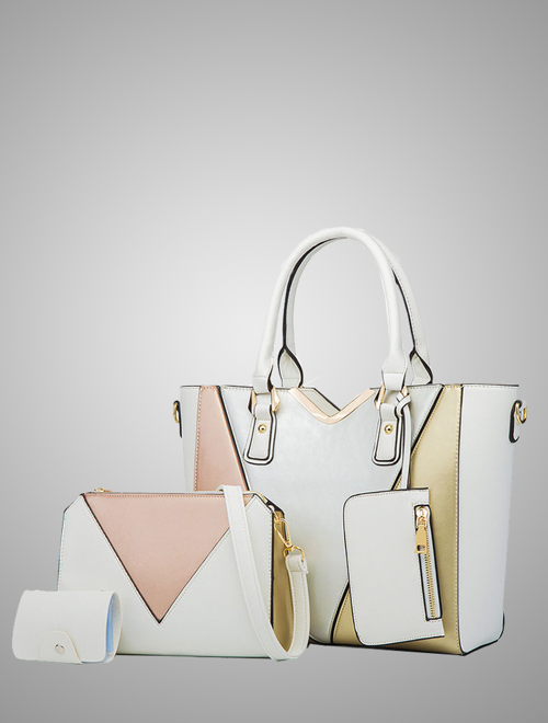 Picture of Ella Tote bag set - White