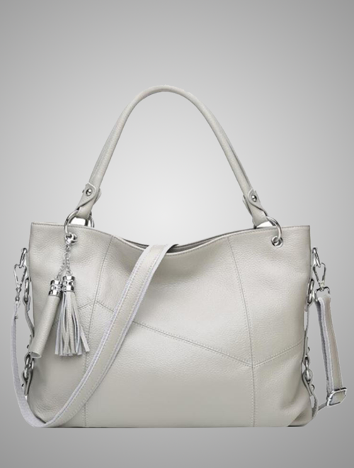 Picture of Mia Leather shoulder bag - Grey