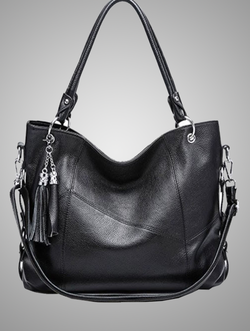 Picture of Mia Leather shoulder bag - Black