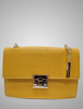 Yellow cluch crossbody bag